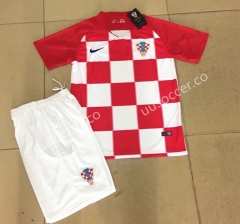 2018 World Cup Croatia Home Red & White Soccer Uniform