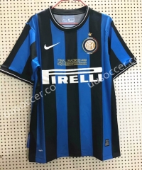 Retro Version Inter Milan Home Blue&Black Thailand Soccer Jersey AAA-811