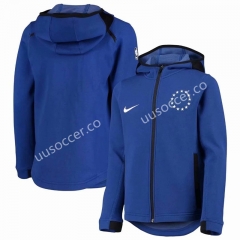 NBA Blue With Hat Jacket Top 17