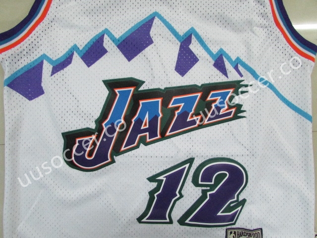 Snow Mountain Edition NBA Utah Jazz WHite #12 Jersey,Utah Jazz