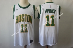 City Version NBA Boston Celtics White #11 Jersey