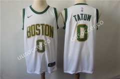 City Version NBA Boston Celtics White #0 Jersey