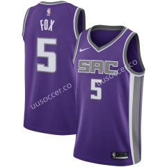 NBA Sacramentos Kings Purple #5 Jersey