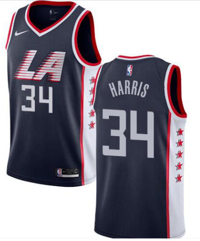 City Version NBA Los Angeles Clippers Black #34 Jersey