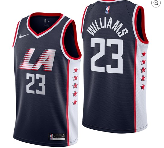 City Version NBA Los Angeles Clippers Black #23 Jersey