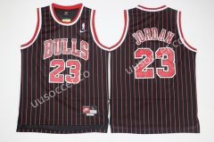 NBA Chicago Bull  Red & Black Stripe  #23 Jersey