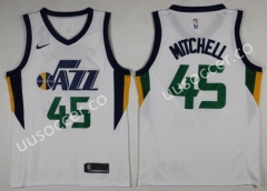 NBA Utah Jazz White #45 Jersey
