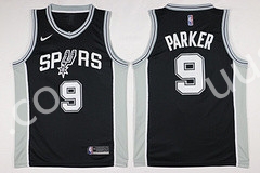 NBA San Antonio Spurs Black #9 Jersey
