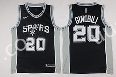 NBA San Antonio Spurs Black #20 Jersey