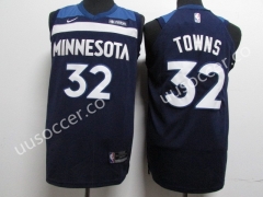 NBA Minnesota Timberwolves Dark Blue #32 Jersey