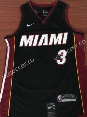 NBA Miami Heat Black #3 Jersey
