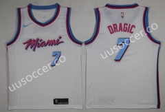 City Versiob NBA Miami Heat White #7 Jersey