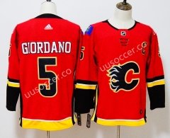 NHL Calgray Flames Red #5 Jersey