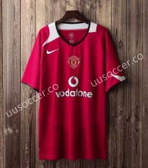 2004-2006 Manchester United Home Red Thailand Soccer jersey AAA-SL