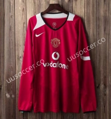 2004-2006 Manchester United Home Red LS Thailand Soccer Jersey AAA-SL