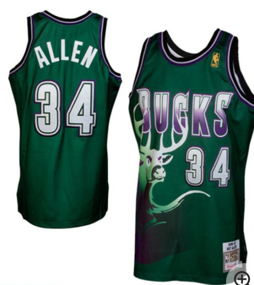 NBA Milwaukee Bucks Dark Green #34 Jersey