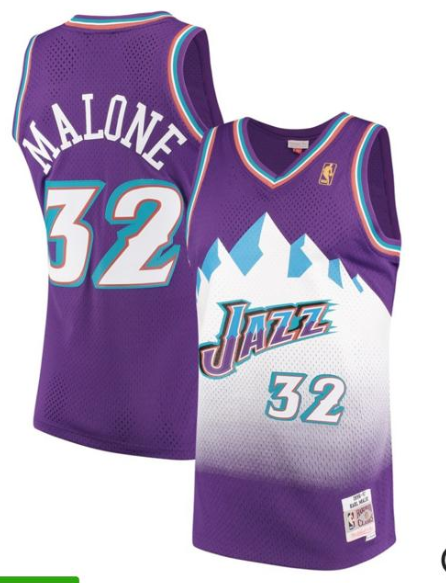 Snow Mountain Edition NBA Utah Jazz Purple #21 Jersey