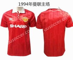 1994 Manchester United Home Red Thailand Soccer jersey AAA
