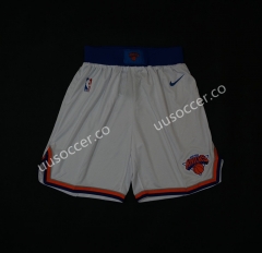 NBA New York Knicks White Shorts