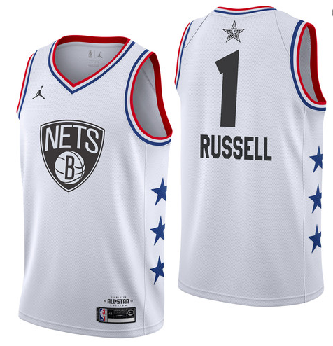 All-Star Version NBA Brooklyn Nets White #1 Jersey