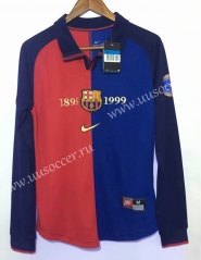 1899-1999 Barcelona Home Red & Blue Thailand LS Soccer Jersey AAA-811