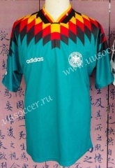 1994 Retro Version Germany Away Green Thailand Soccer Jersey