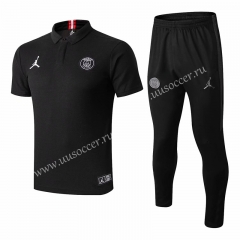 2018-2029 PSG Black ( pink label） Thailand Polo Uniform-815