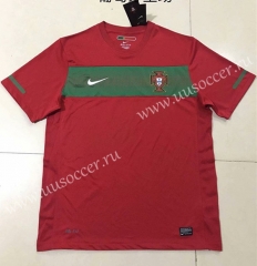 2010 Retro Version  Portugal Home Red Thailand Soccer Jersey AAA-510