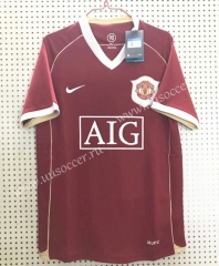 2006 Retro Version Manchester United Red Thailand Soccer Jersey AAA-811