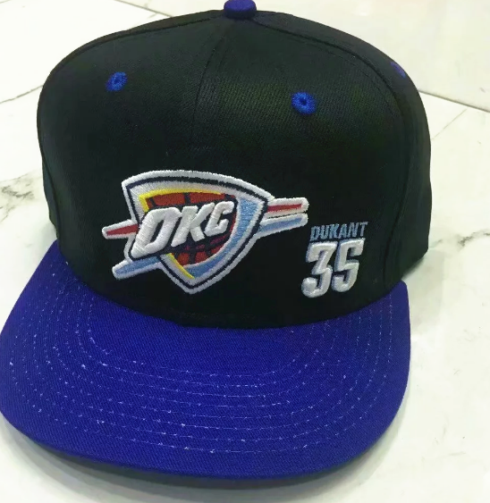 Oklahoma City Thunder Black #35 Basketball Hat