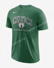 2019 NBA Green Cotton T-shirt-CS