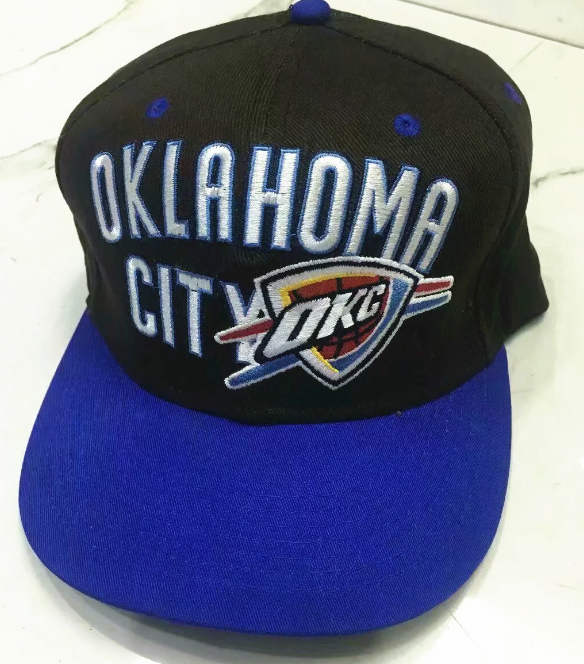 Oklahoma City Thunder Black Basketball Hat