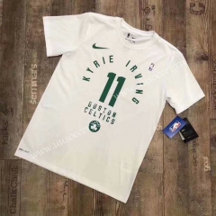 2019 NBA Boston Celtics White Cotton T-shirt-CS