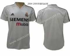 Retro Version 2004-2005 Real Madrid Home White Thailand Soccer Jersey AAA
