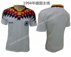 1994 Retro Version Germany Home White Thiland Soccer Jersey
