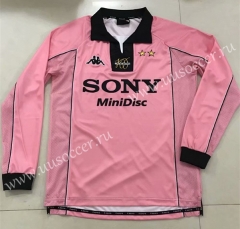 Retro Version 1997-1998 Juventus Pink Thailand LS Soccer Jersey AAA-SL