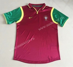 1999 Retro Version Portugal Home Red Thailand Soccer Jersey AAA-DG