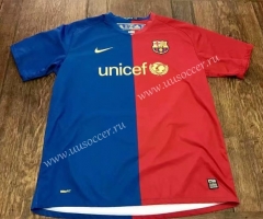 Retro Version 2008-2009 Barcelona Home Red & Blue Thailand Soccer Jersey AAA-503