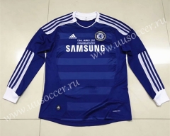 Retro Version 2011-2012 Chelsea Home Blue Thailand LS Soccer Jersey AAA-510