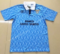 1991 Retro Version Lazio Home Blue Thailand Soccer Jersey AAA-DG