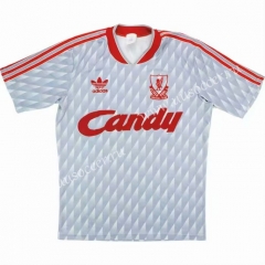 Retro Version 1989 Liverpool Away White Thailand Soccer Jersey AAA-811