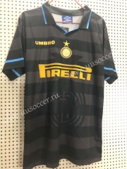 1997-1998 Retro Version Inter Milan Home Black Thailand Soccer Jersey AAA-811