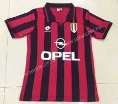 1996 Retro Version AC Milan Red & Black Thailand Soccer Jersey AAA-DG