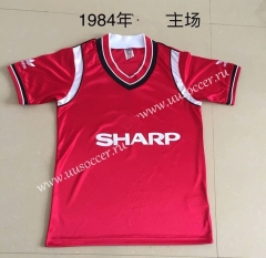 With logo 1984 Retro Version Man Unit Home Red Thailand Soccer Jersey AAA-DG TOP10056