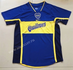 Retro Version 2001 Boca Juniors Home Blue Thailand Soccer Jersey AAA-AY