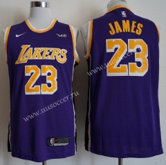 Retro Version NBA Lakers Purple #23 Jersey