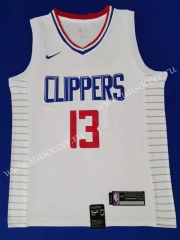 NBA Los Angeles Clippers White #13 Jersey