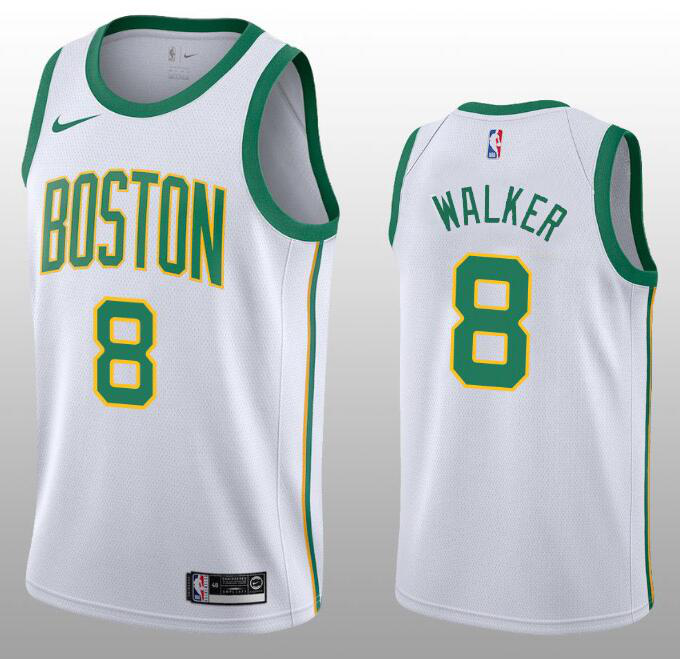 City Version NBA Boston Celtics White #8 Jersey