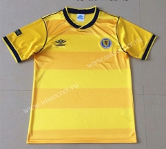 1986 Retro Version Scotland Away Yellow Thailand Soccer Jersey AAA-AY