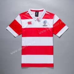 2019 World Cup Japan Red Rugby Shirt